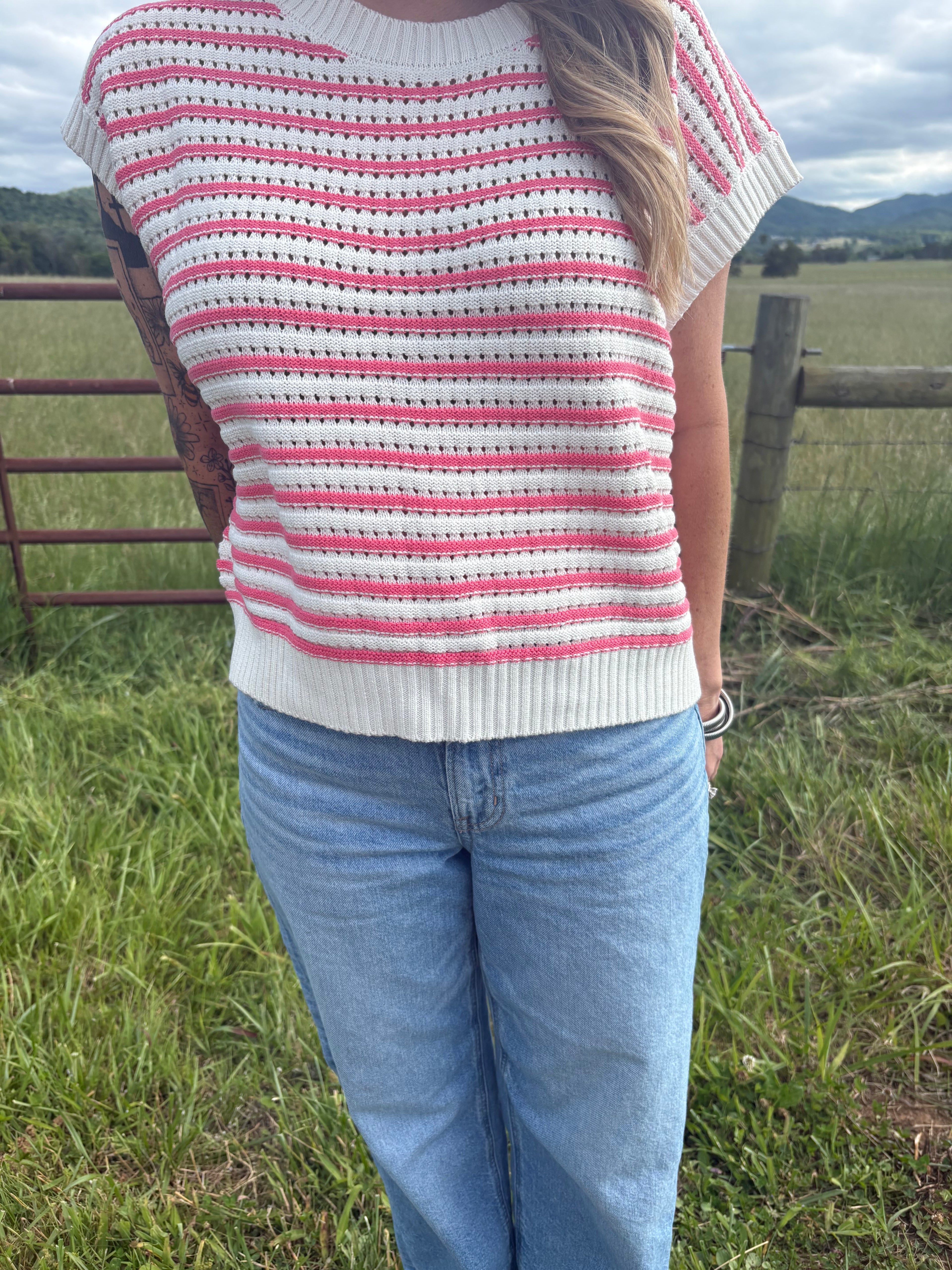 Short Sleeve Sweater Top
