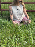 Button Up Sweater Tank