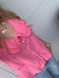 Ruffle Collared Tank Blouse