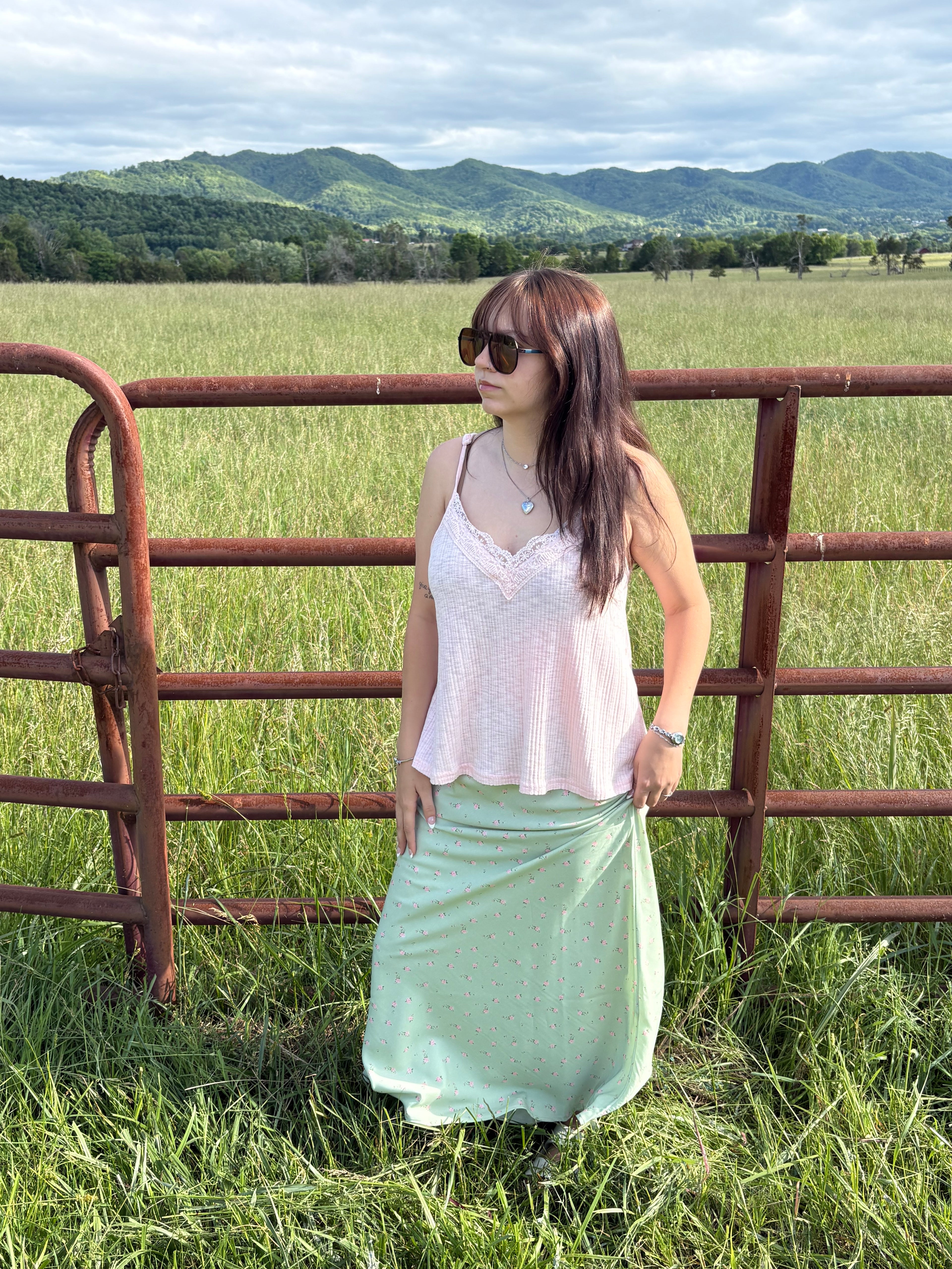 Floral Midi Skirt